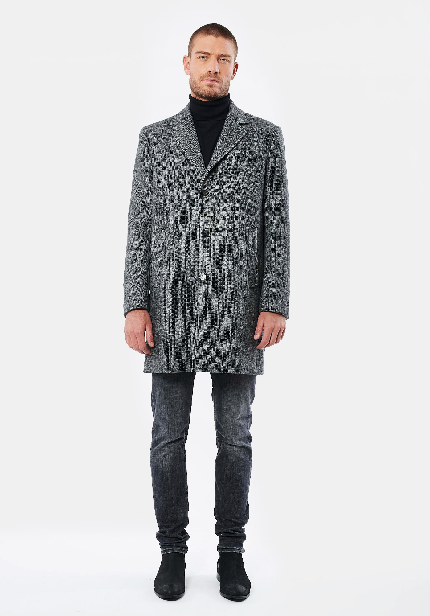 COAT   Manteau gris homme