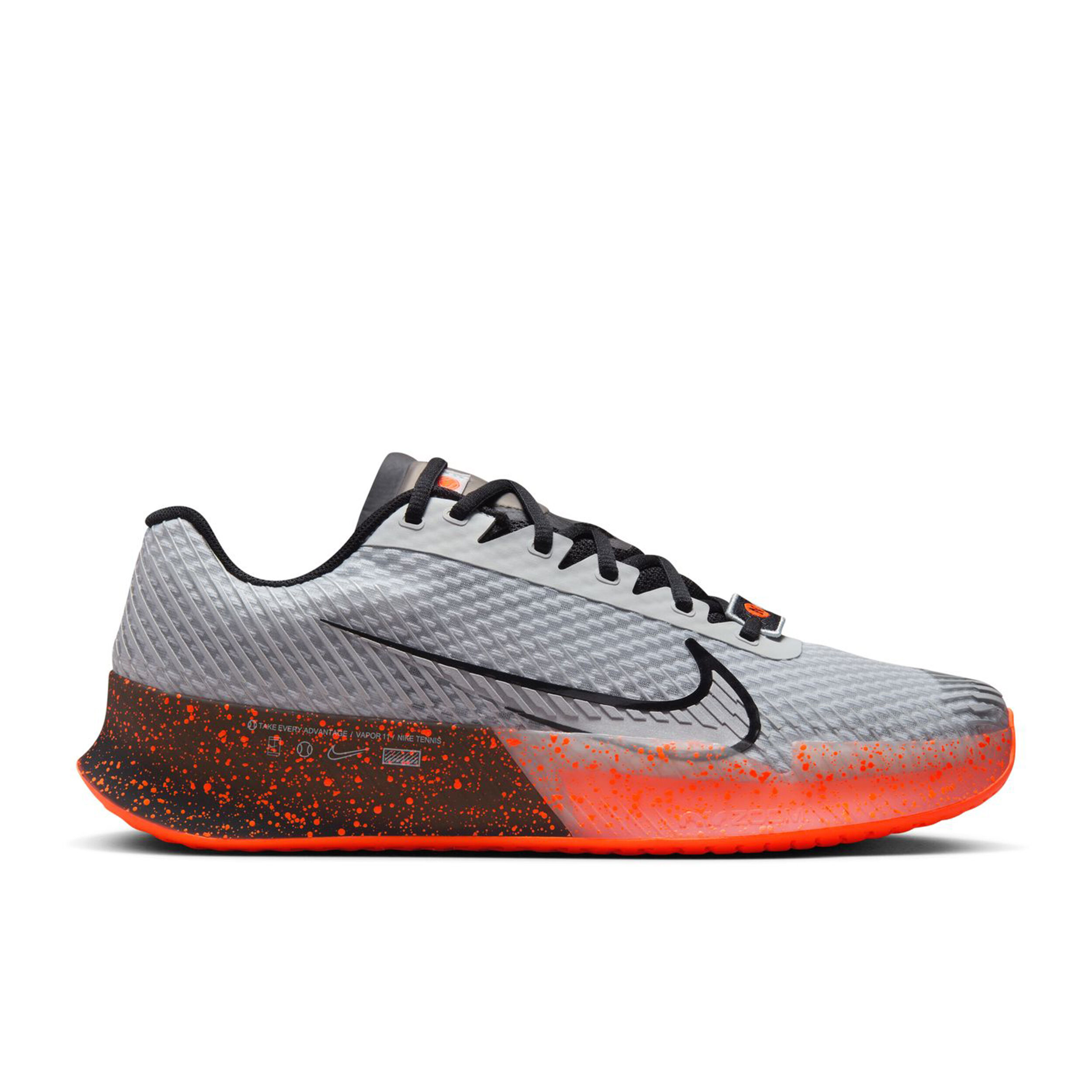 Air Zoom Vapor 11 Premium Allcourtschuh Herren - Weiß, Orange