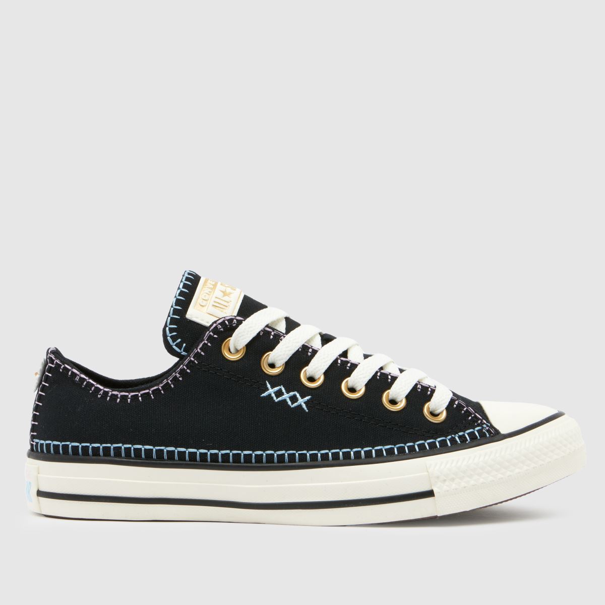 Converse All Star Ox Crafted Stitch cipők fekete színben