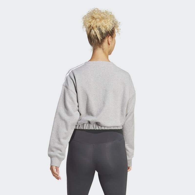 adidas Essentials 3-Streifen Crop Sweatshirt Sweatshirt Damen
