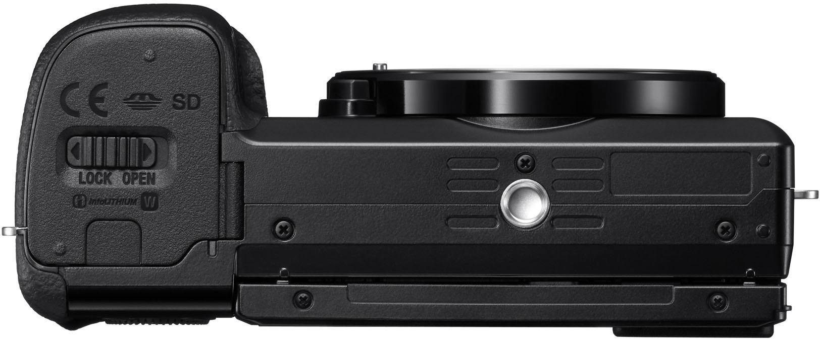 Sony ILCE-6100B -Alpha 6100 E-Mount Systemkamera (24,2 MP, 4K Video, 180° Klapp-Display, WLAN (Wi-Fi), nur Gehäuse)