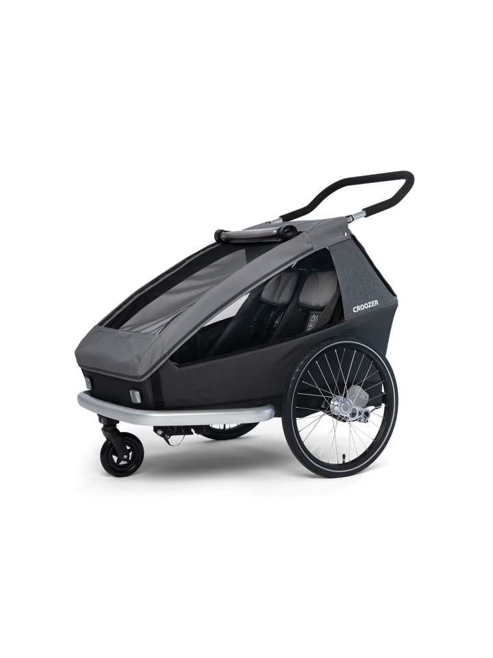 Croozer CROOZER Kid Keeke 2 2in1 Kinderfahrradanhänger  - Farbe: Mountain Gray günstig kaufen onesize