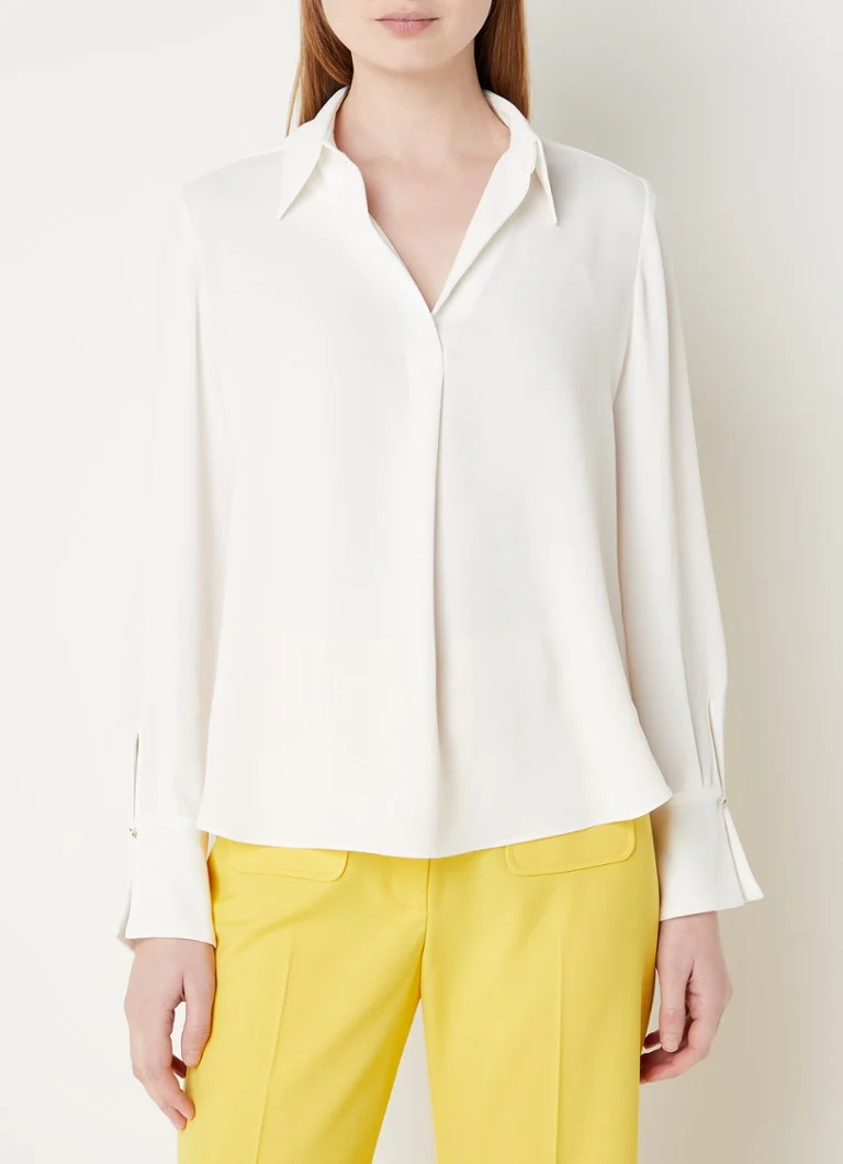 Top Claudie Pierlot Blues con scollo a V