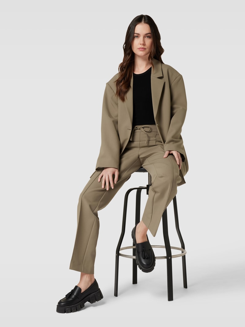 Blazer mit Reverskragen Modell 'VINNIE' in olivgrün
