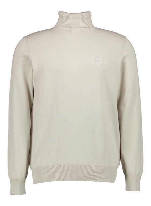 BOSS Orange, Rollkragenpullover Akiro, Baumwolle-Kaschmir, greige