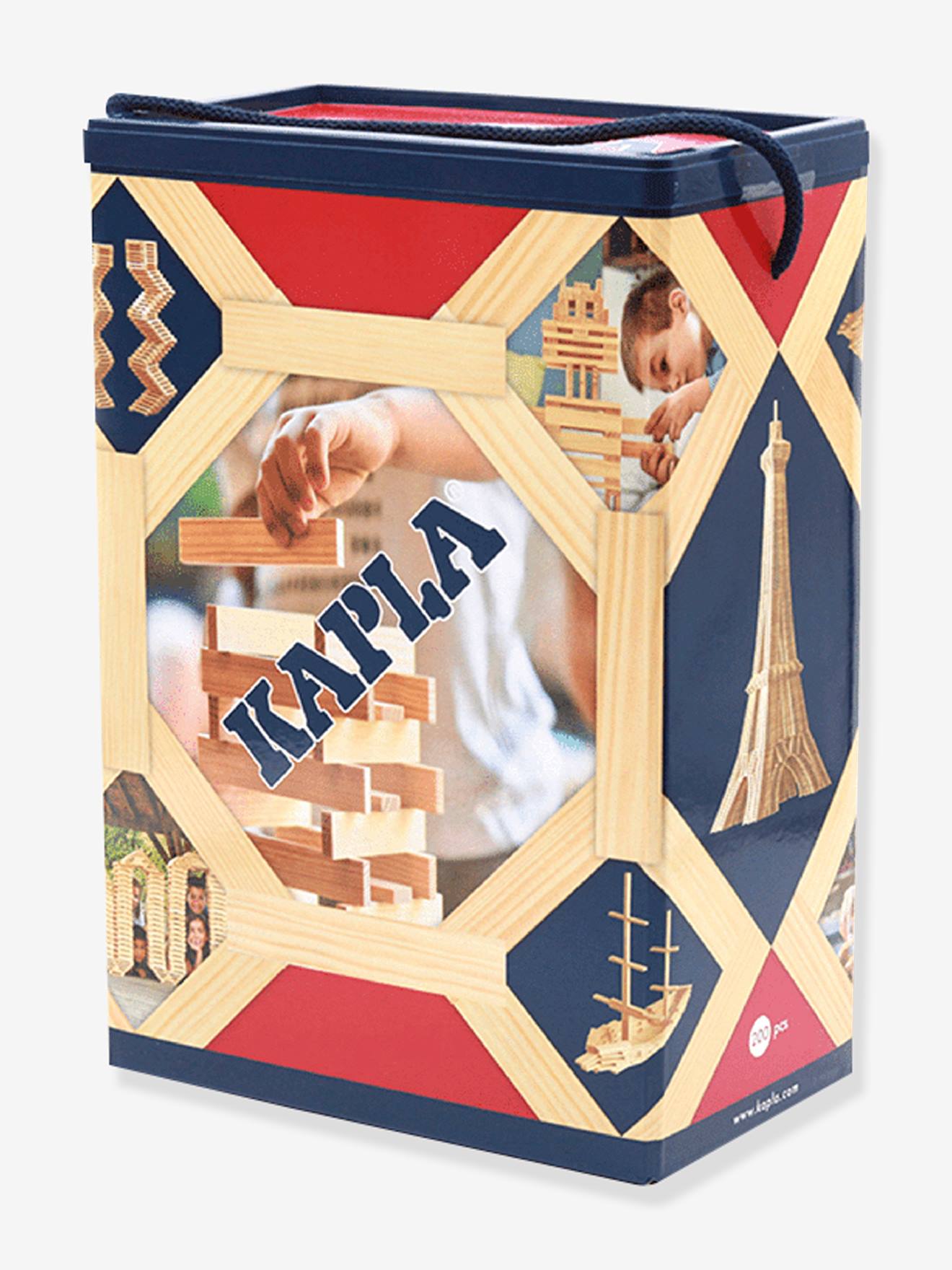 Kapla Konstruktions-Box mit 200 Holzplättchen KAPLA - beige