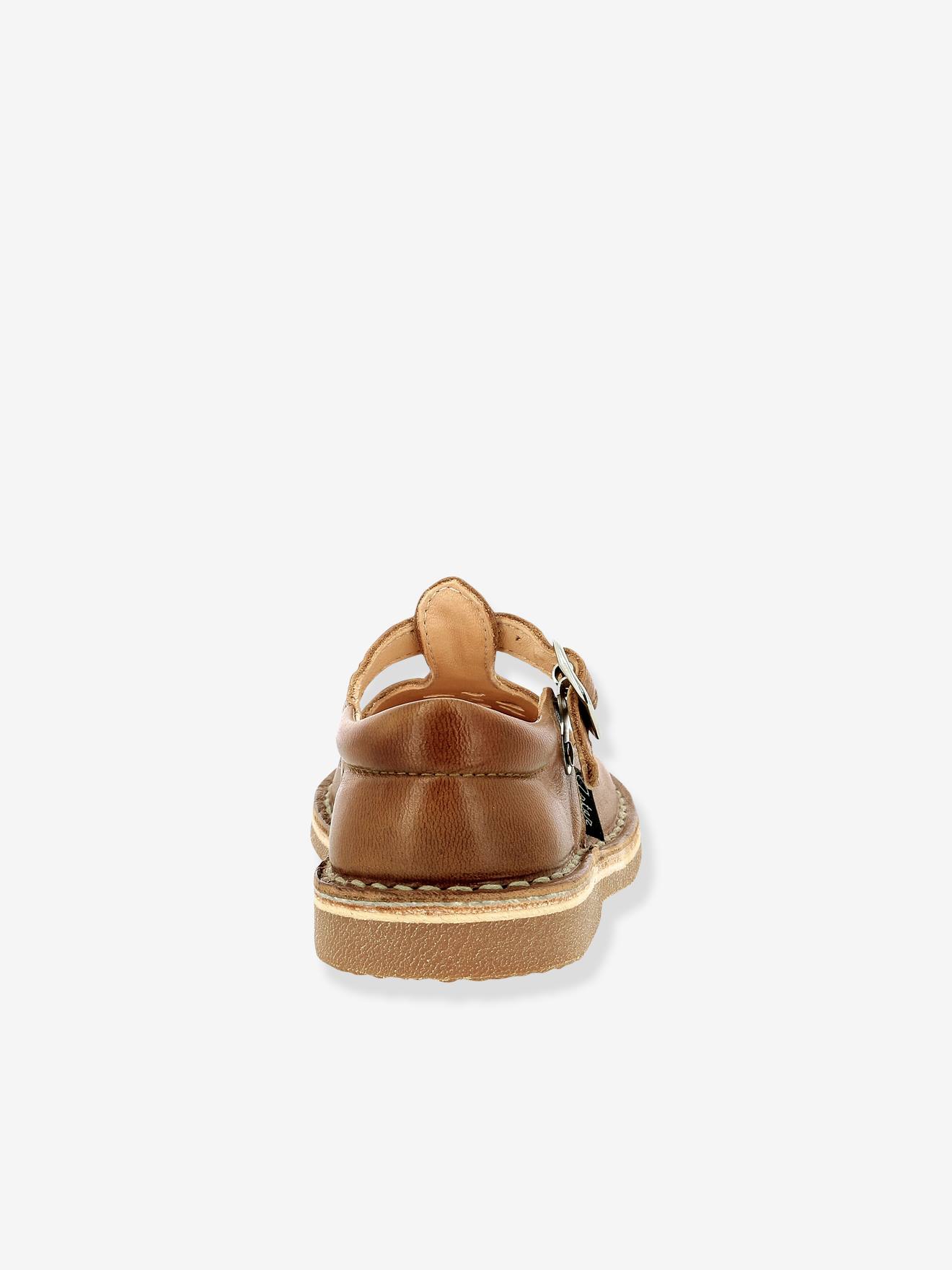 Aster Baby Lauflern-Sandalen DINGO 2 ASTER , pflanzlich gegerbtes Leder - camelfarben