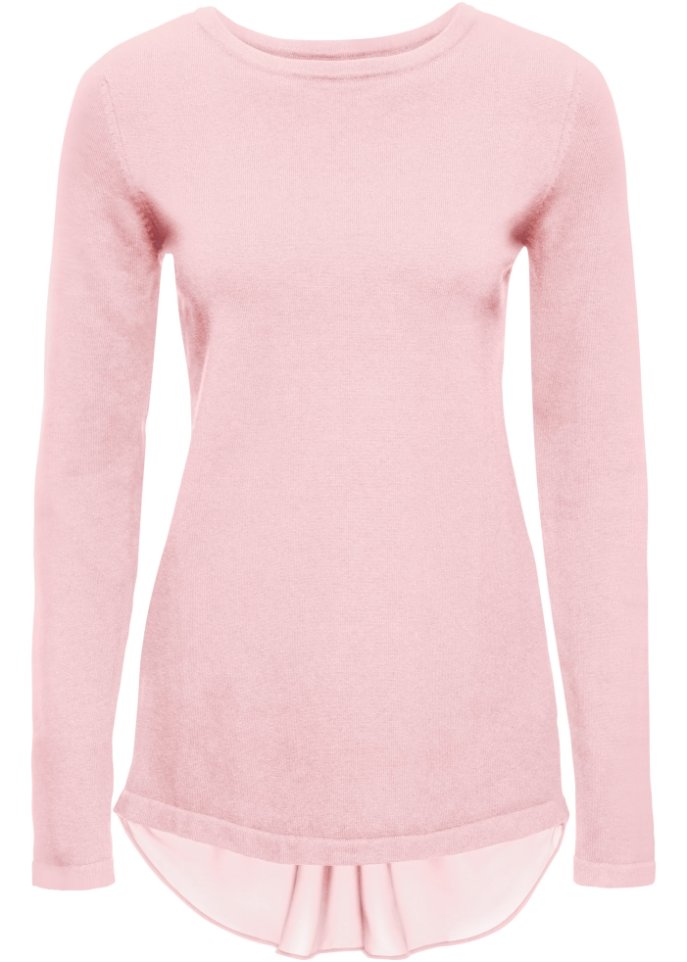 Pullover mit Bluseneinsatz
