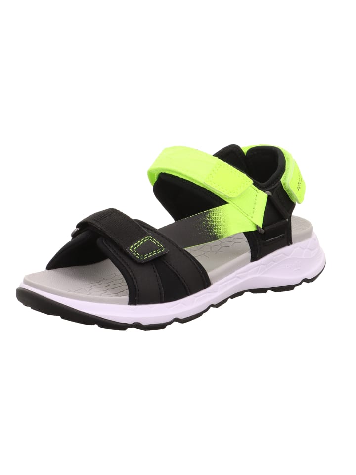 superfit Sandale CRISS CROSS in Schwarz/Gelb günstig kaufen