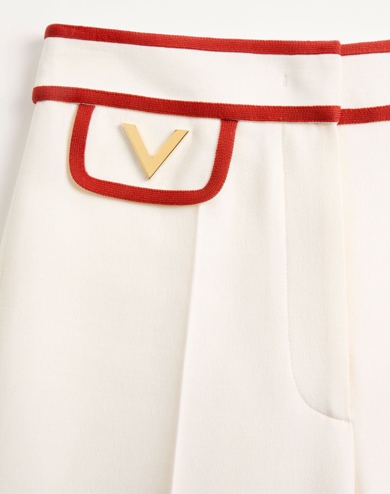 Pantalon en crêpe couture