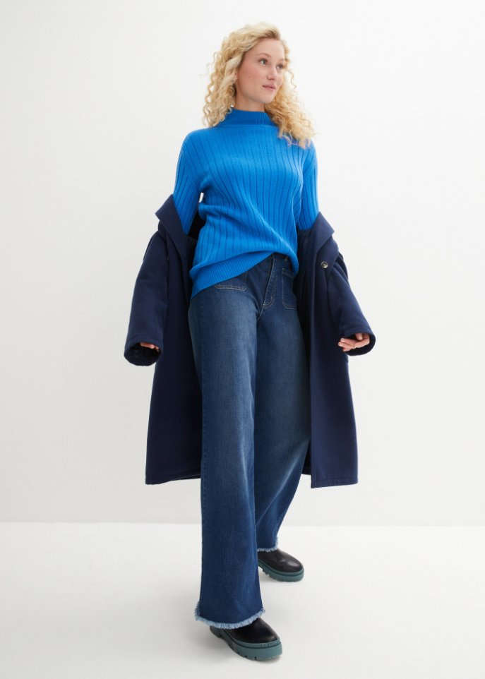 Pullover mit Stehkragen