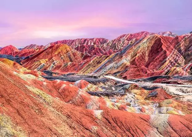 Puzzle 1000 Teile - Regenbogenberge, China