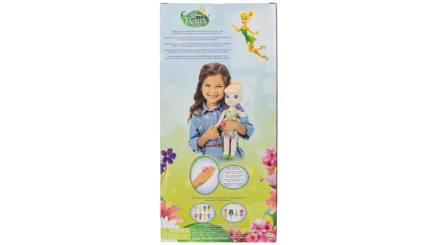 Jakks Pacific -  Fairies Feenstaub Tinkerbell Puppe mit Ring 35cm