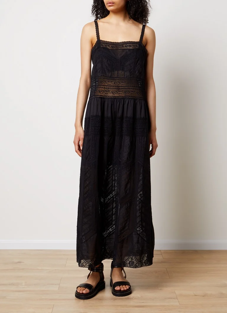 Zimmermann Halliday semi-transparent maxi dress with lace insert