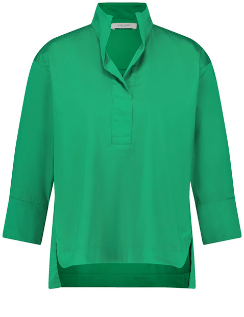 3/4 Arm Bluse mit Quetschfalte