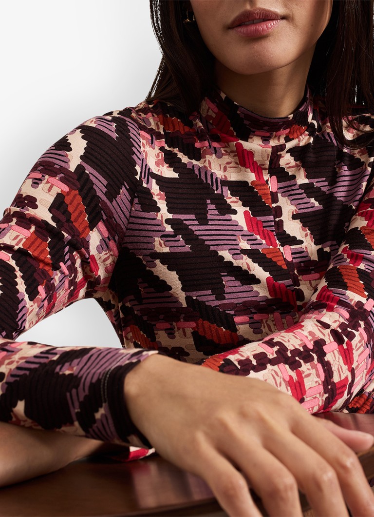 Rochie lungă tricotată cu imprimeu Harrie de la Phase Eight