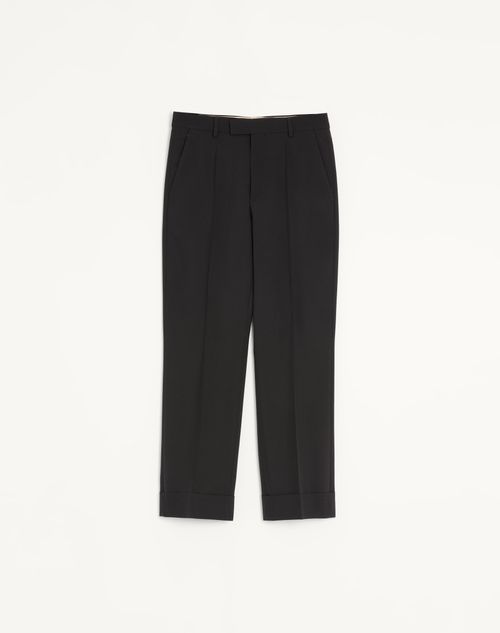 Valentino wollen broek met omslag