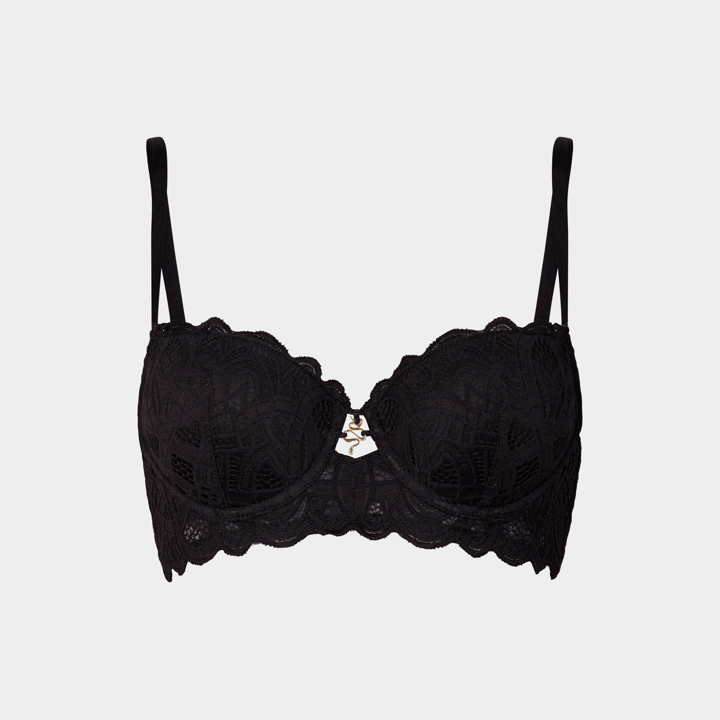 Soutien-gorge corbeille dentelle padded noir femme | La Halle