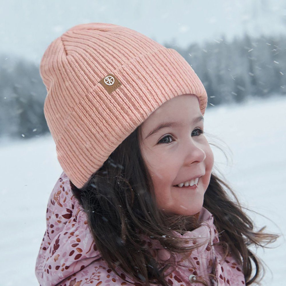 HutWorld Bommelmütze Kinder Bommelmütze (Bommelmütze Wintermütze, Warm Elastisches Beanie Mütze Herbstmütze) Winterhüte für Frauen Mädchen Damen Winter