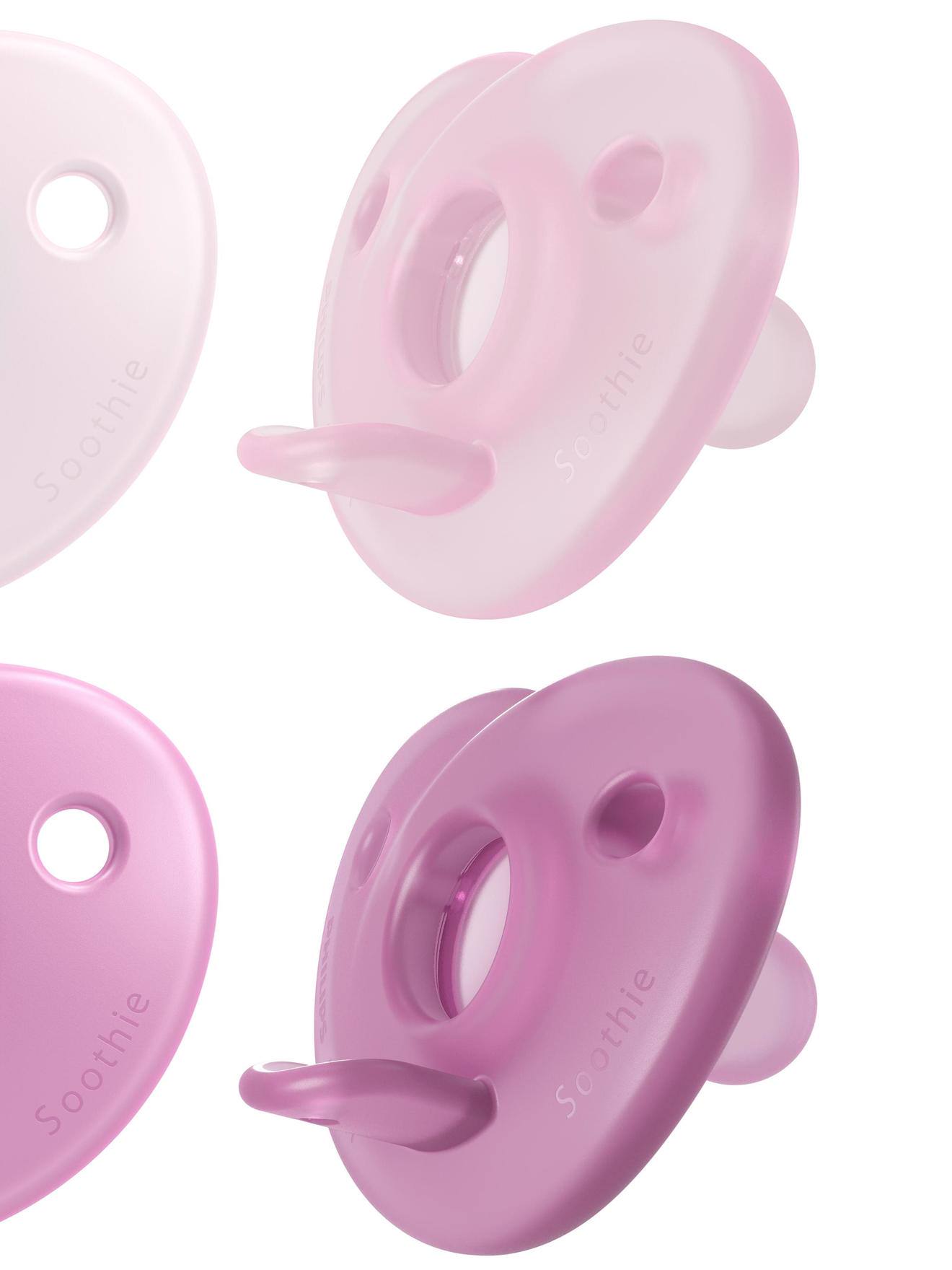 Lot de 2 sucettes nouveau-né Philips AVENT Soothie Cœur bleu clair + bleu