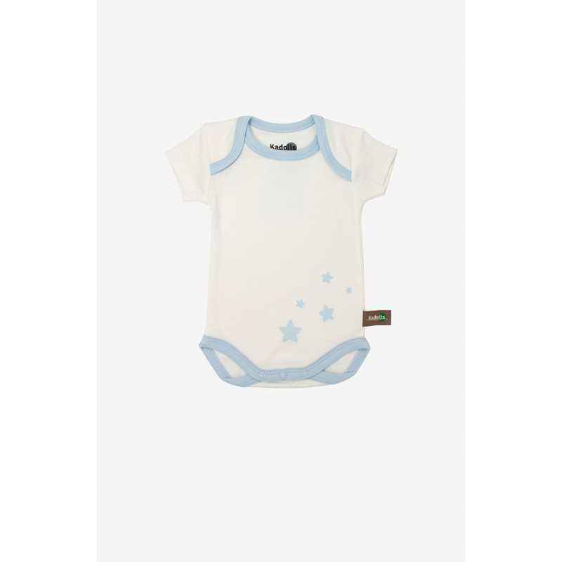 Lot de 3 Body manches courtes en Coton Bio à motifs étoiles