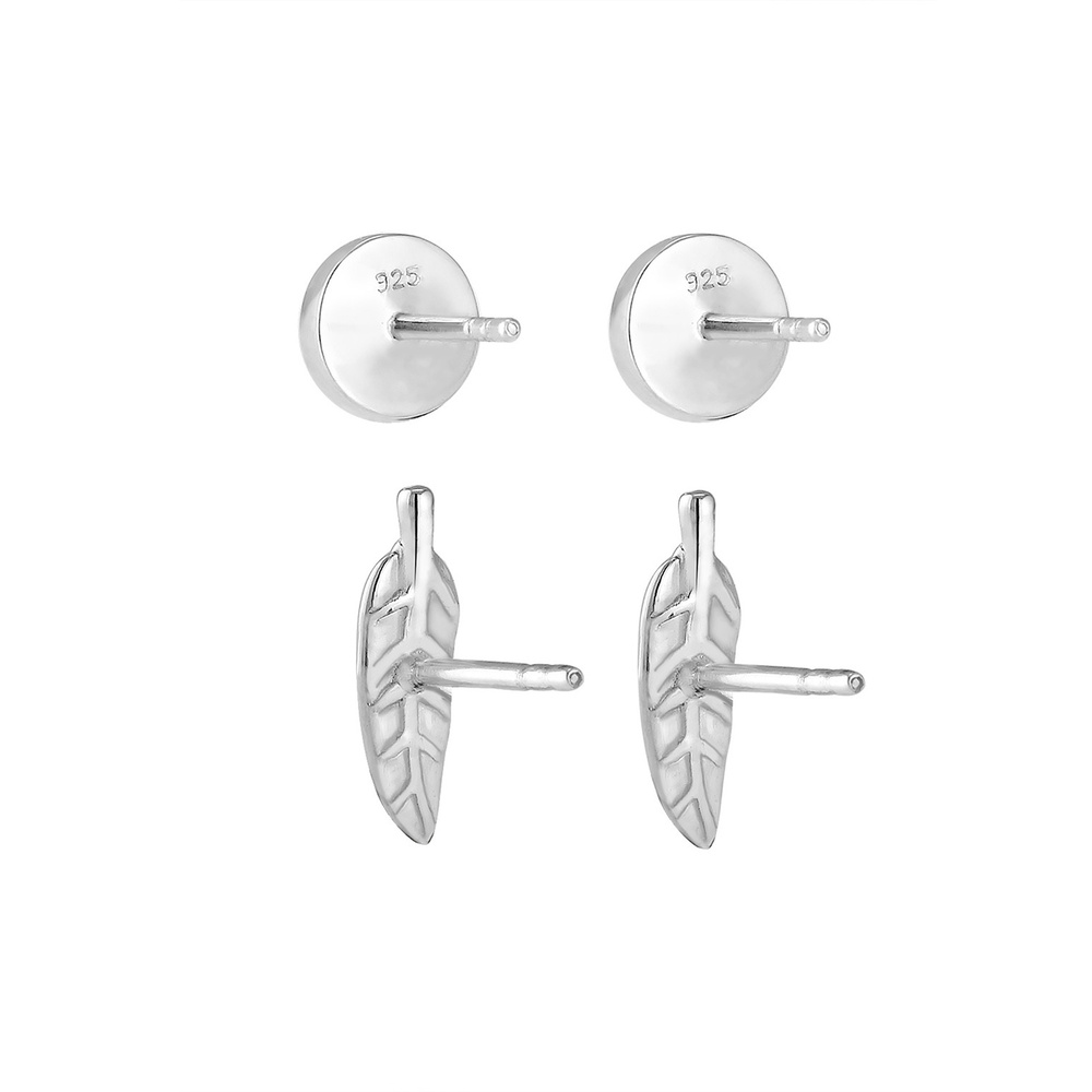 Elli Elli Boucles d'Oreilles Femme Mettent en Scène le Festival Feather Boho en Argent Boucles d'oreilles