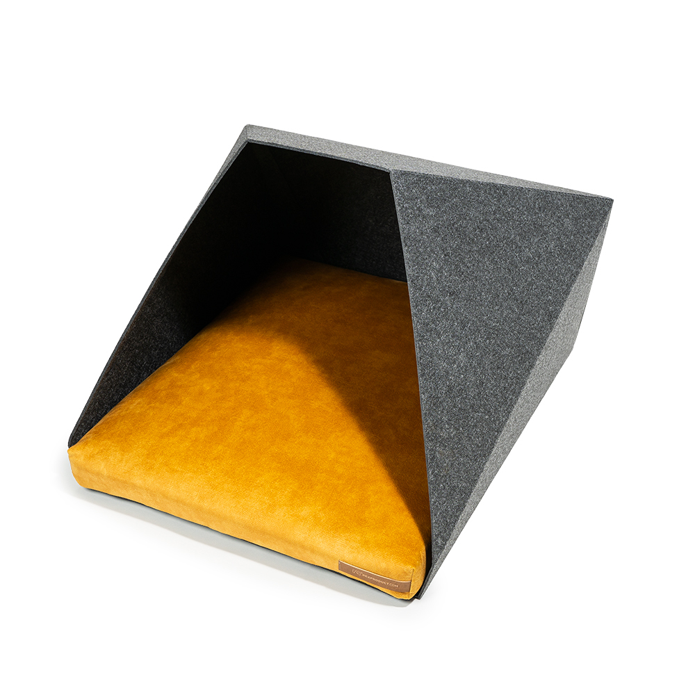 Rexproduct Hundehöhlen Rexproduct Home PetPocket dunkelgrau gelb