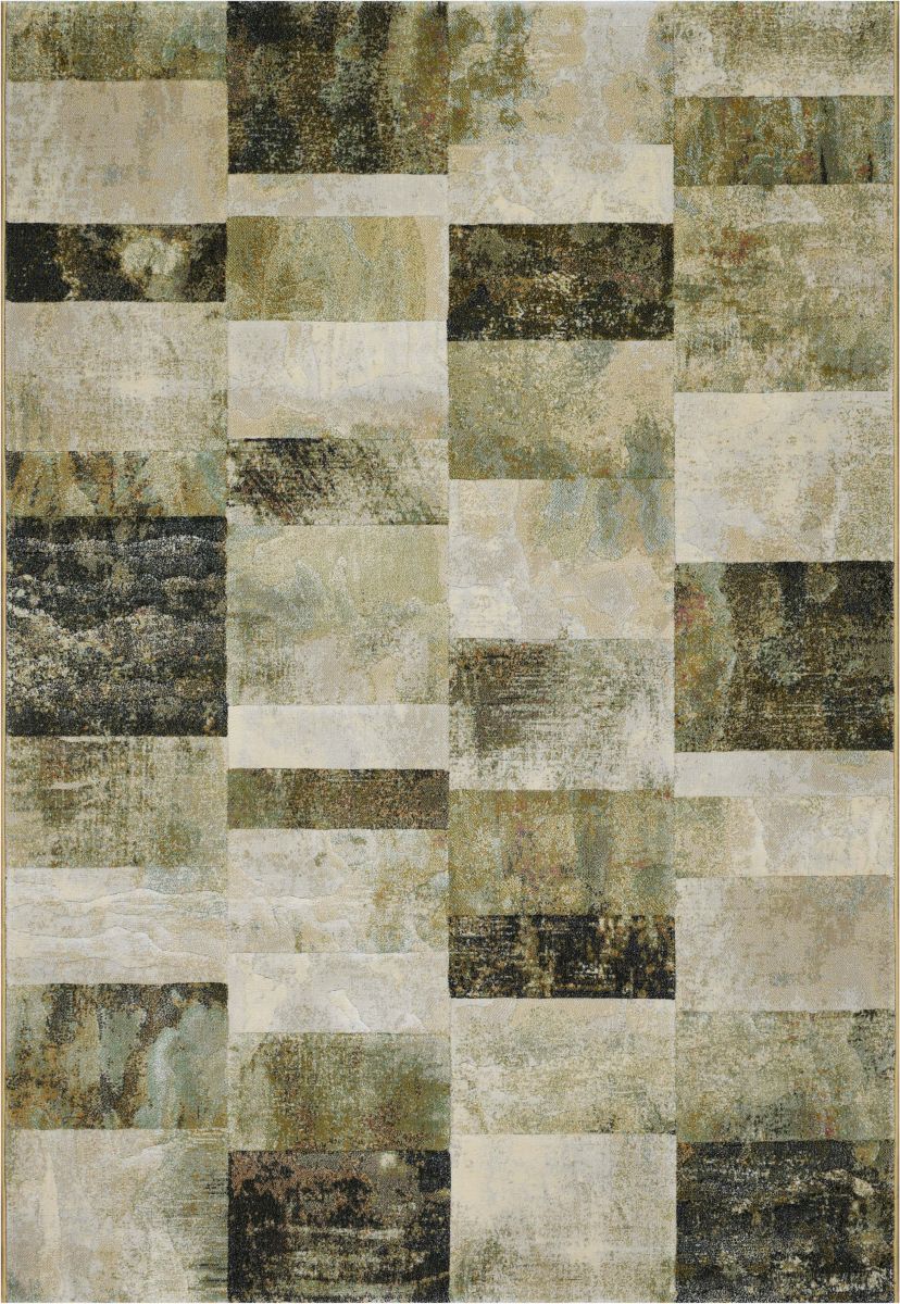 Webteppich Exellenza Beige-Grün-Hellgrün 160 x 230 cm