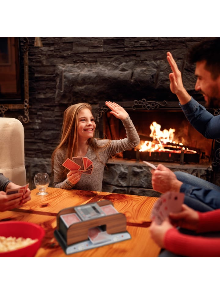 relaxdays Kartenmischer in Natur günstig kaufen onesize