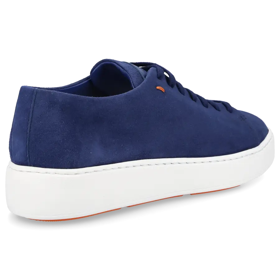 Santoni - Sneaker low 61032 Veloursleder - blau