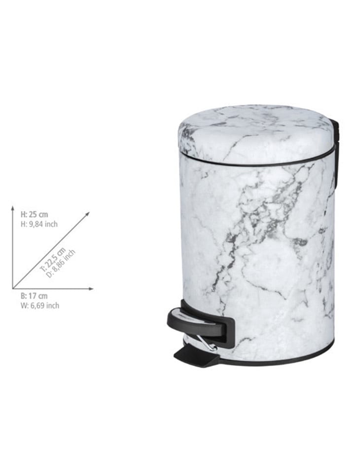 Wenko Treteimer ''Onyx'' in Weiß - 3 l günstig kaufen onesize