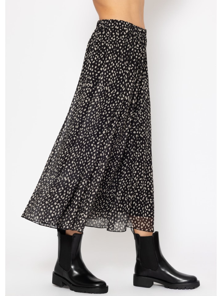 SASSYCLASSY Chiffon Rock in Schwarz günstig kaufen