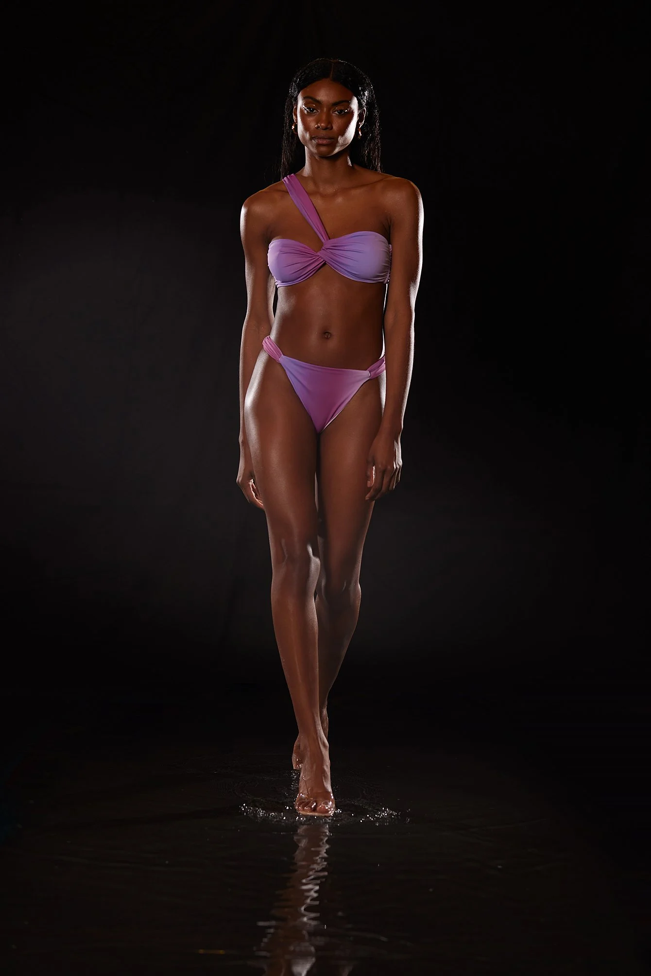 Recyceltes hochgeschnittenes Bikini-Höschen