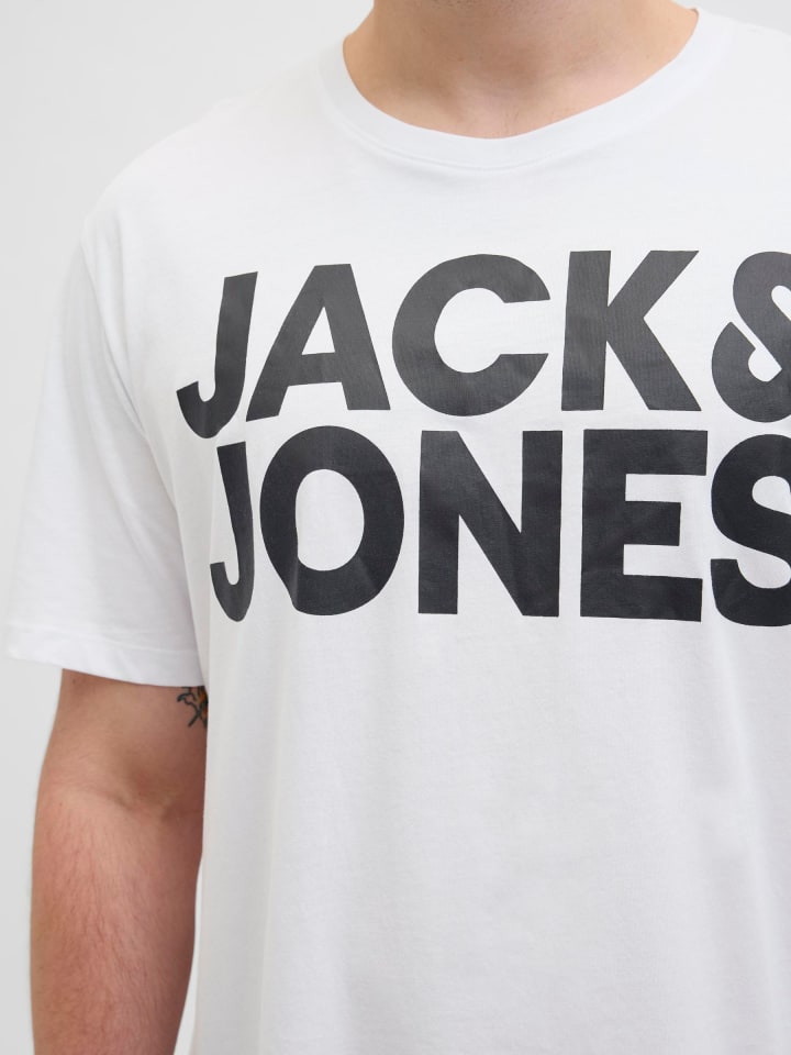 JACK & JONES PLUS T-shirt in White 1 günstig kaufen