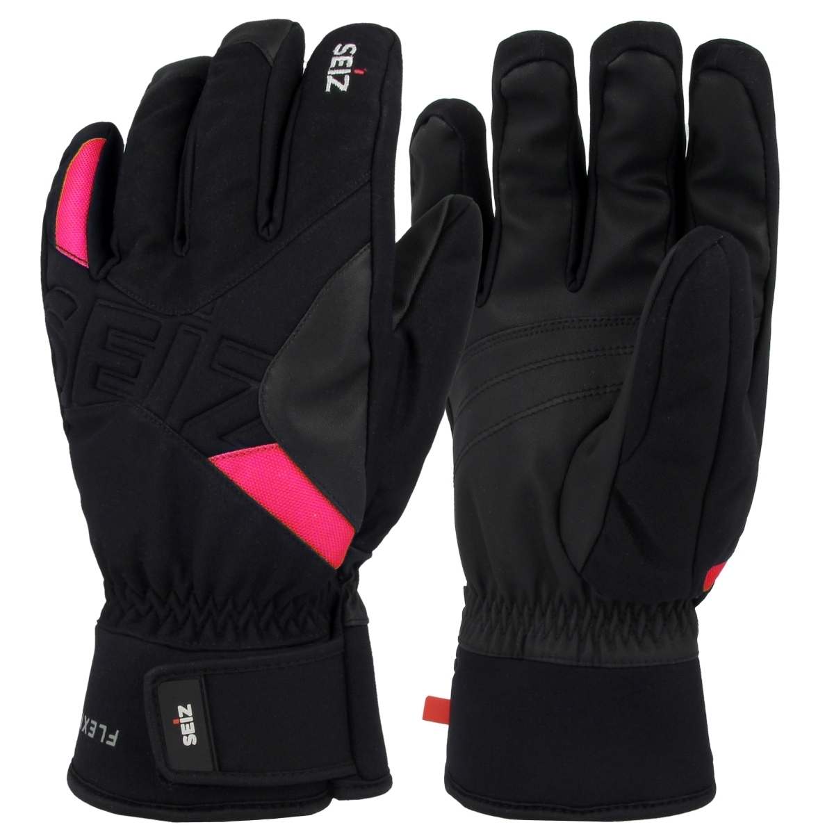 SEIZ Flexible Handschuhe schwarz