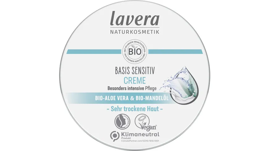 lavera BASIS SENSITIV Creme 150 ml