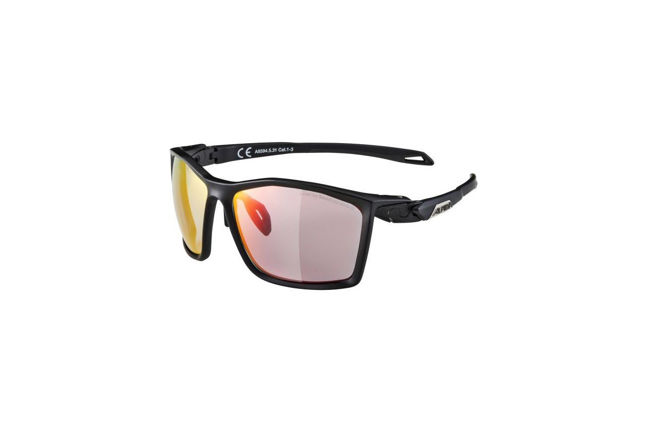 Alpina Twist Five QV black matt / rainbow mirror lens