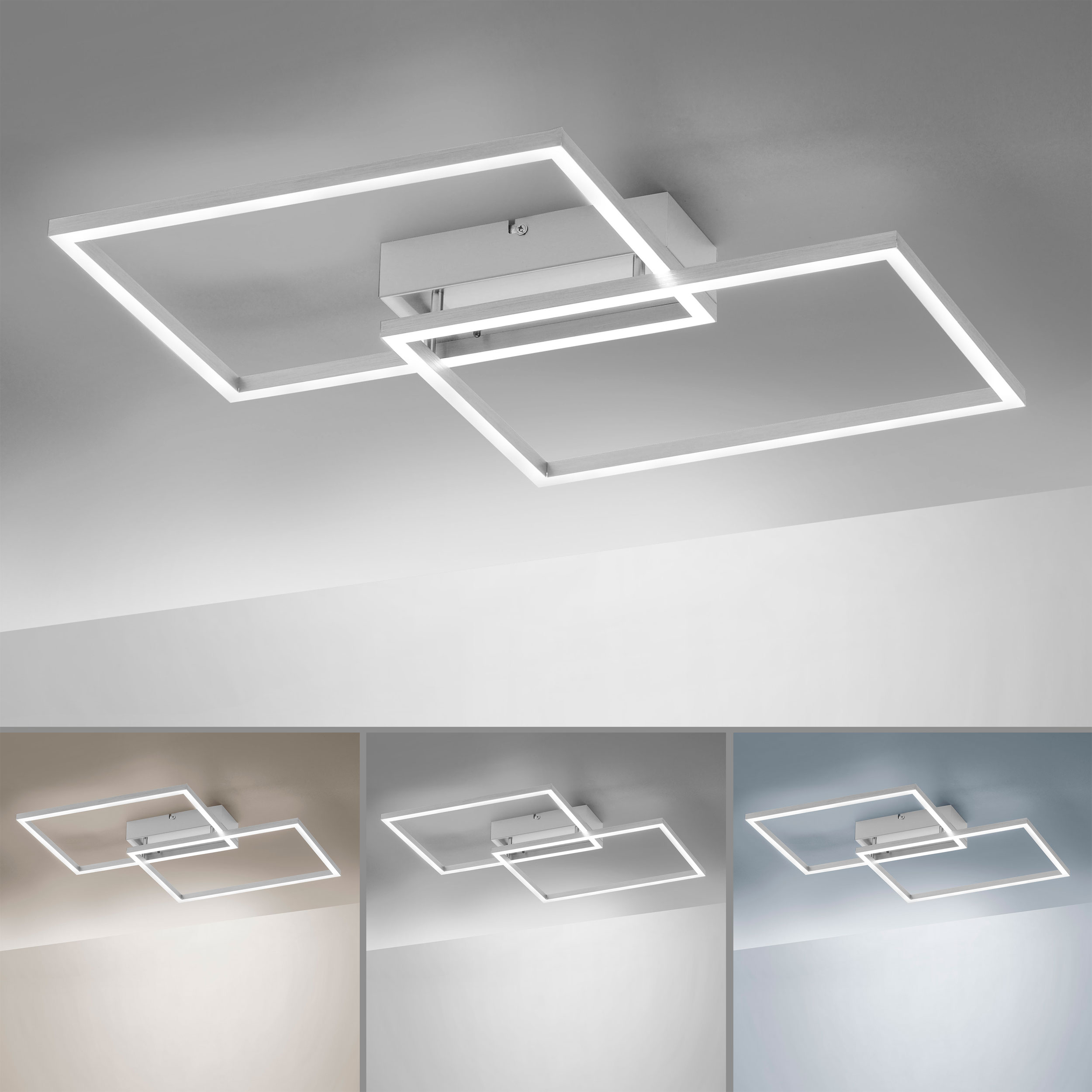 JUST LIGHT.LED-Deckenleuchte 2flg