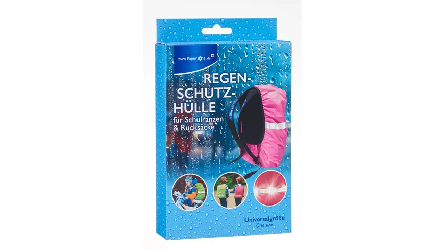 PAPERZONE Schulranzen Regenschutz neonpink neonpink