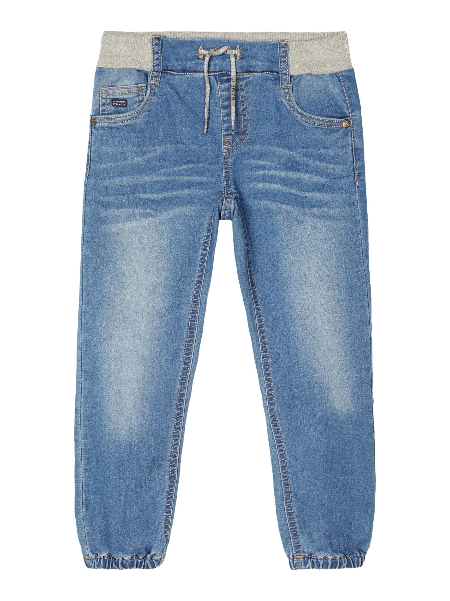 Name It 5-Pocket-Jeans Name It Jungen Baggy Jeanshose mit Kordelzug