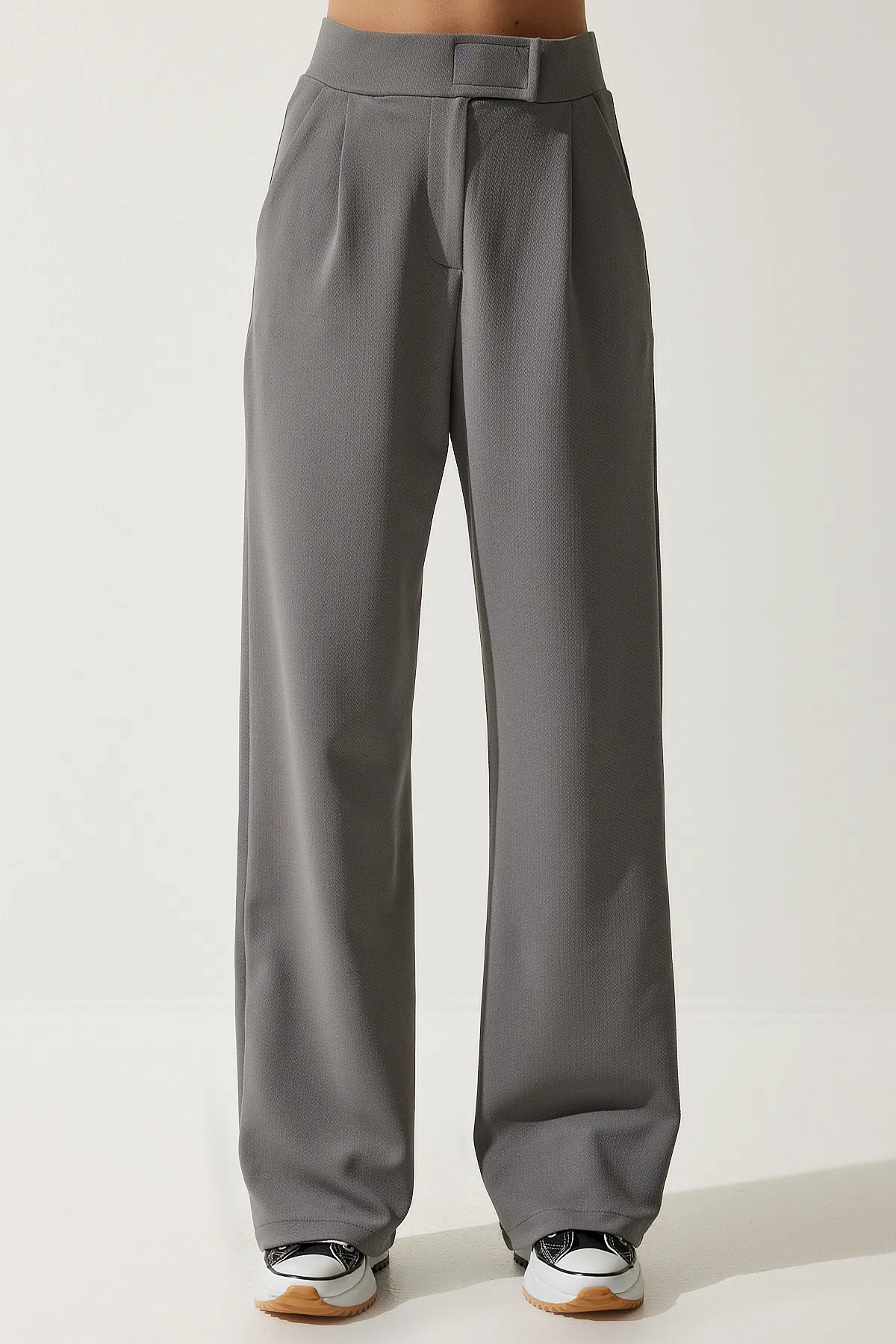 Happiness İstanbul  Hose - Grau - Wide Leg