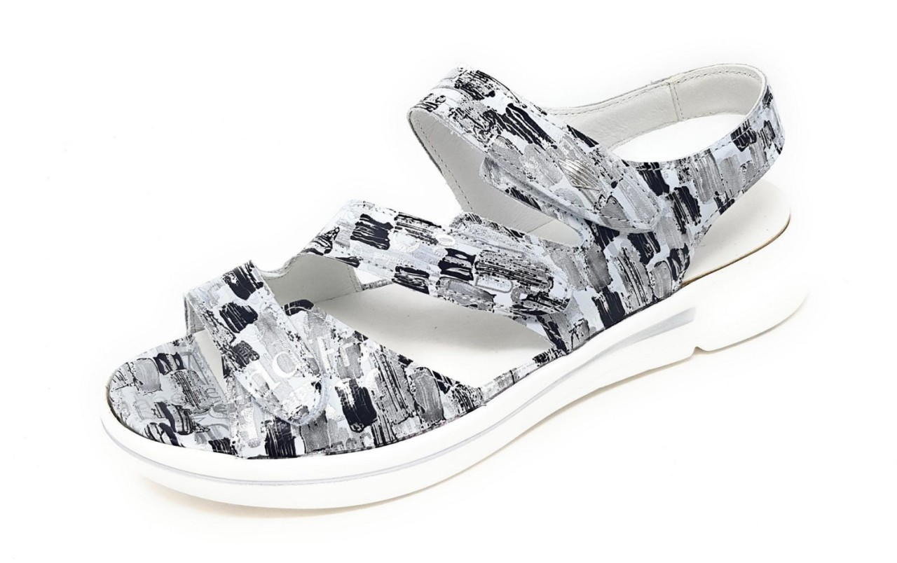 WALDLÄUFER Riemchen Sandalen grau