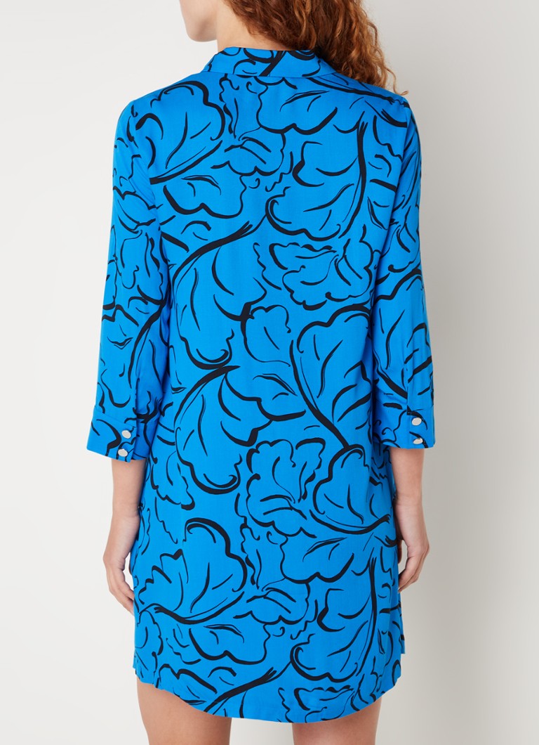Vestido túnica corto estampado azul marino de Phase Eight
