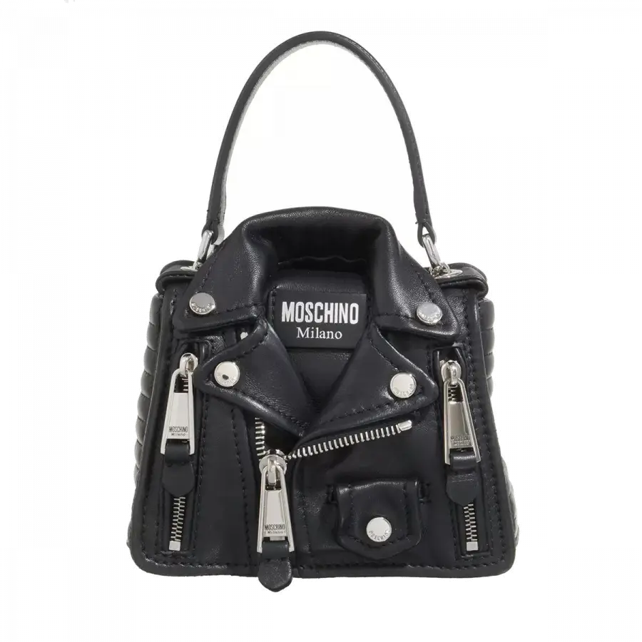 Moschino - Moschino Shoulder Bags Leder Black - schwarz