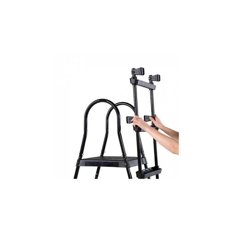 Échelle de piscine pour hauteur de cadre 108-122cm noir