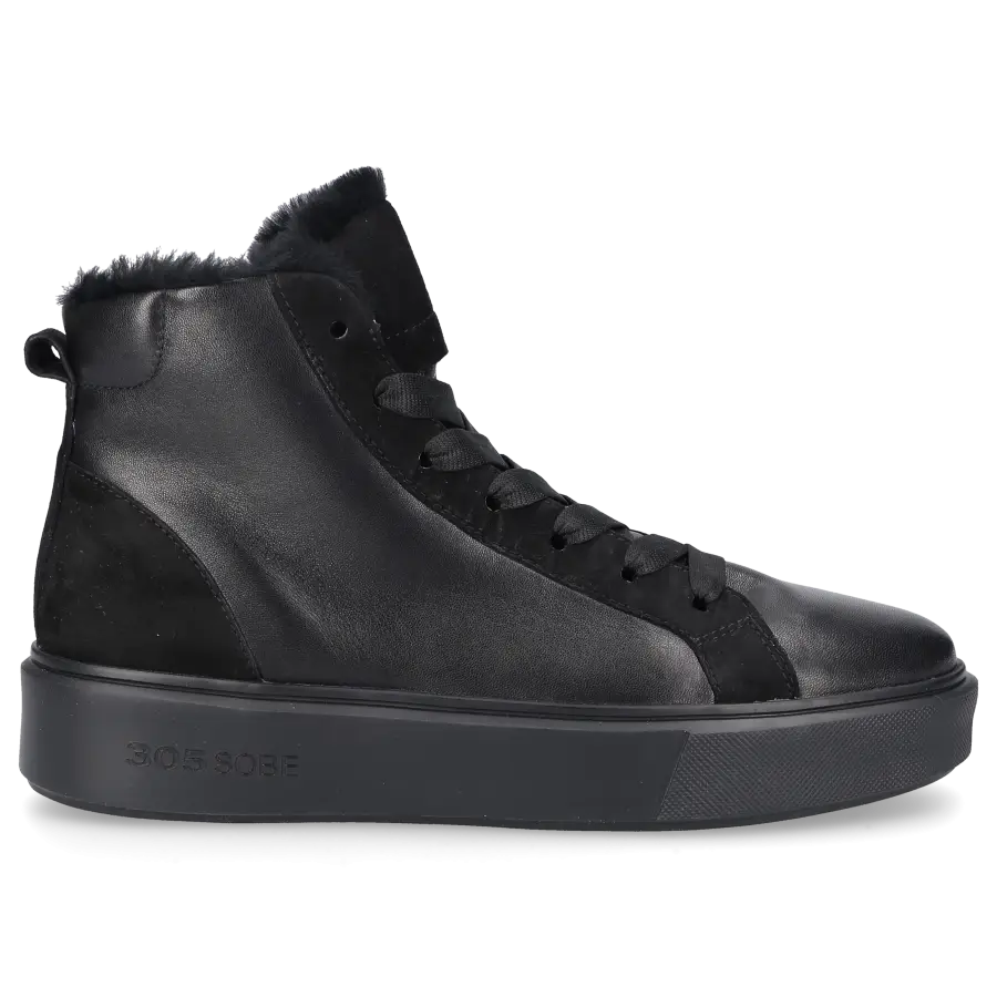 305 SOBE - Sneaker high TOBAGO Nappaleder - schwarz