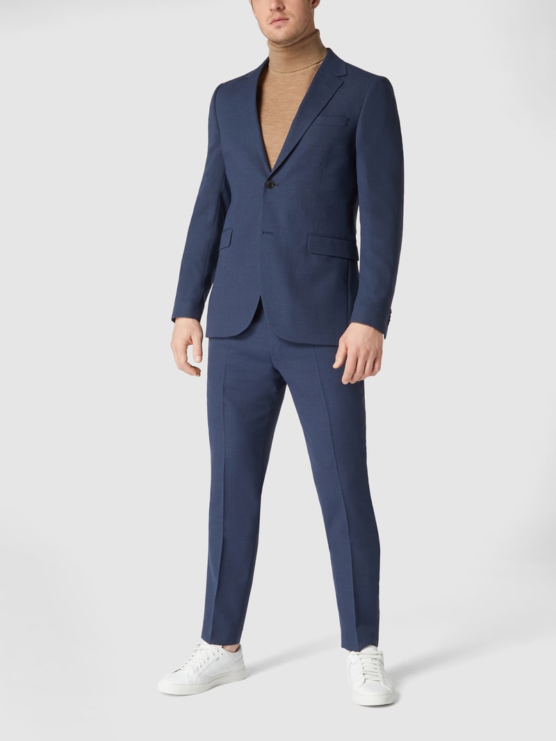 Regular Fit 2-Knopf-Sakko 'Traveler' mit Stretch-Anteil Modell 'Jarl' in blau