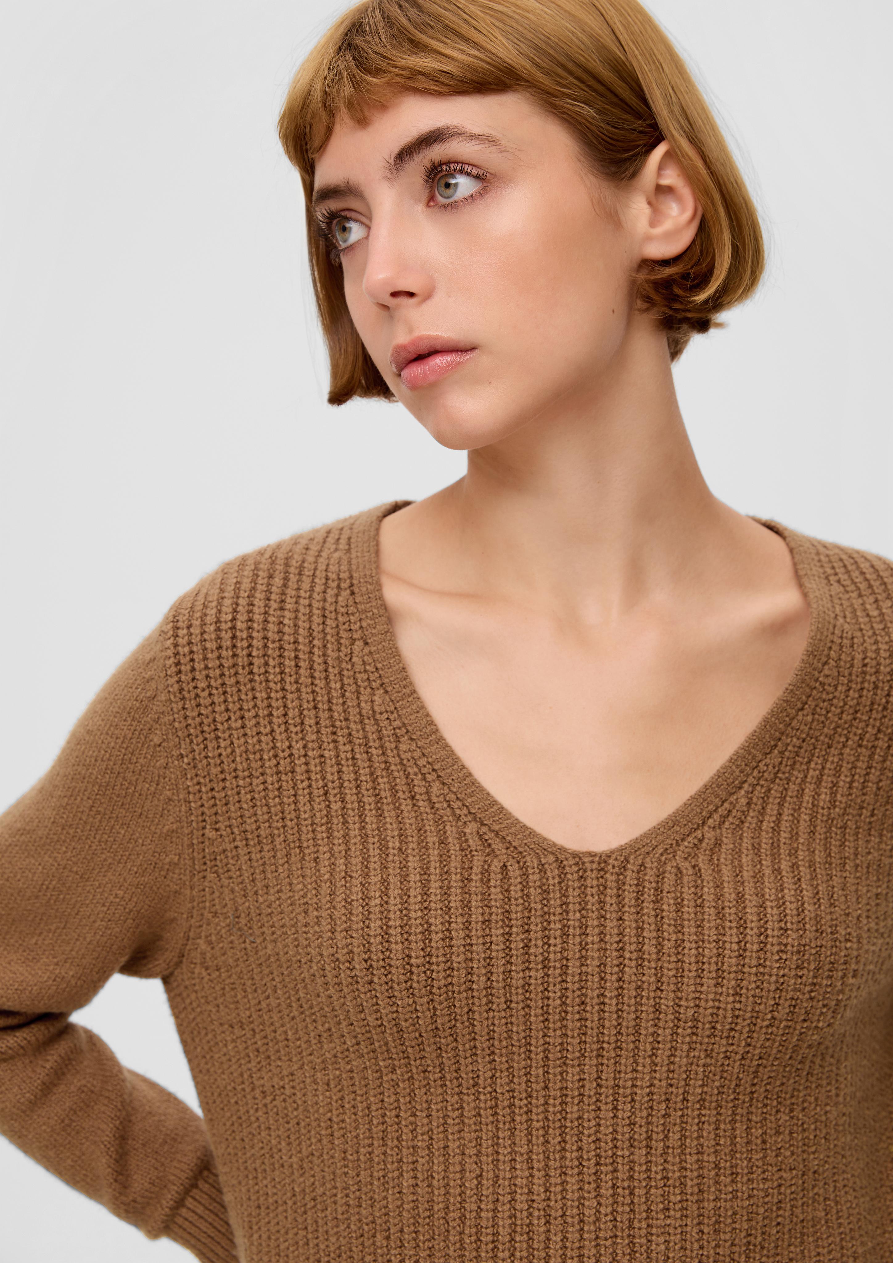 Strickpullover mit V-Ausschnitt  2134490-8469