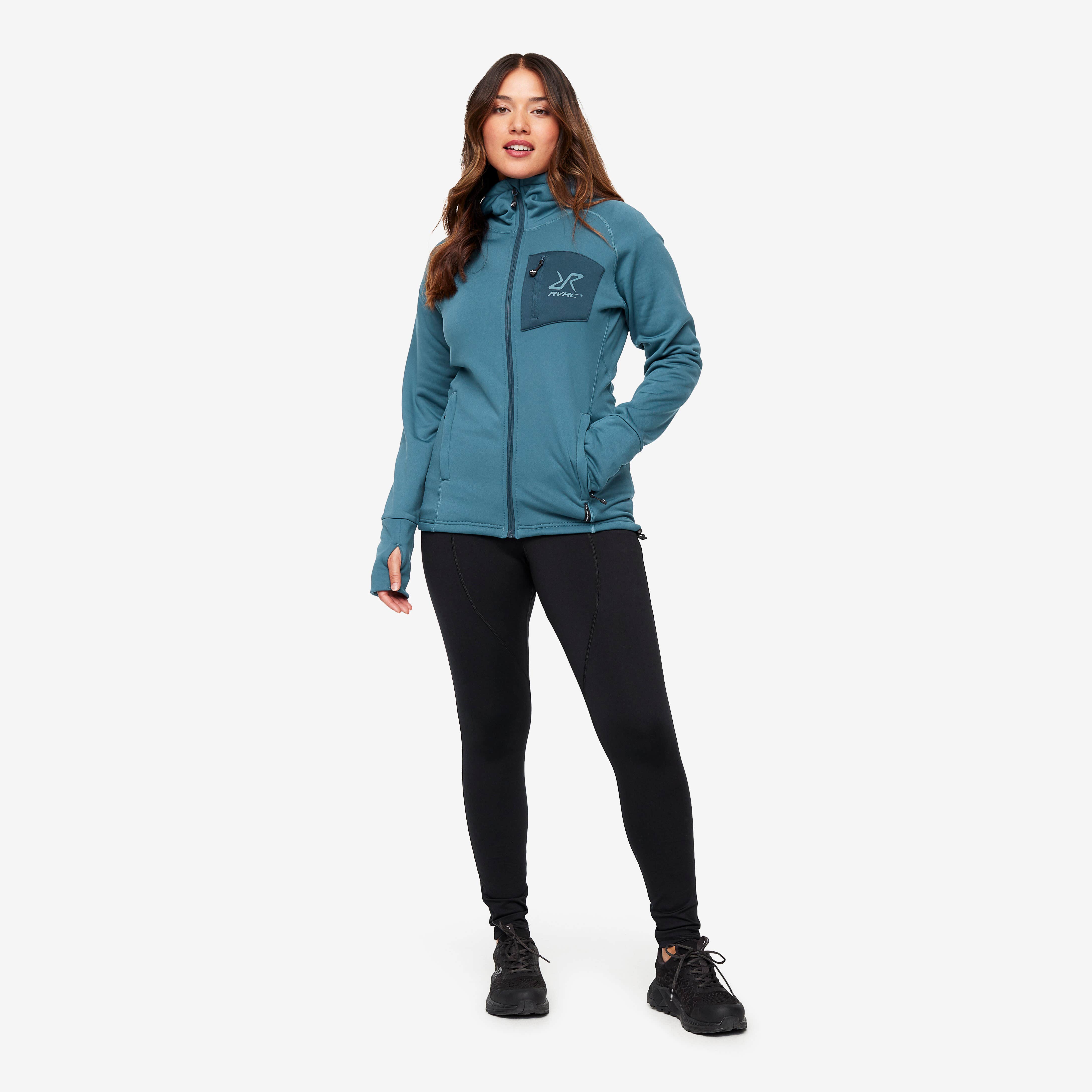 Illusion Hoodie Femme Ocean Teal