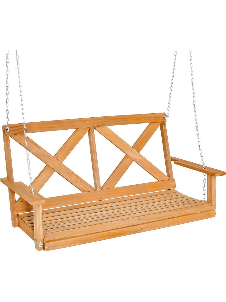 COSTWAY Hängebank 2-Sitzer in Beige günstig kaufen onesize